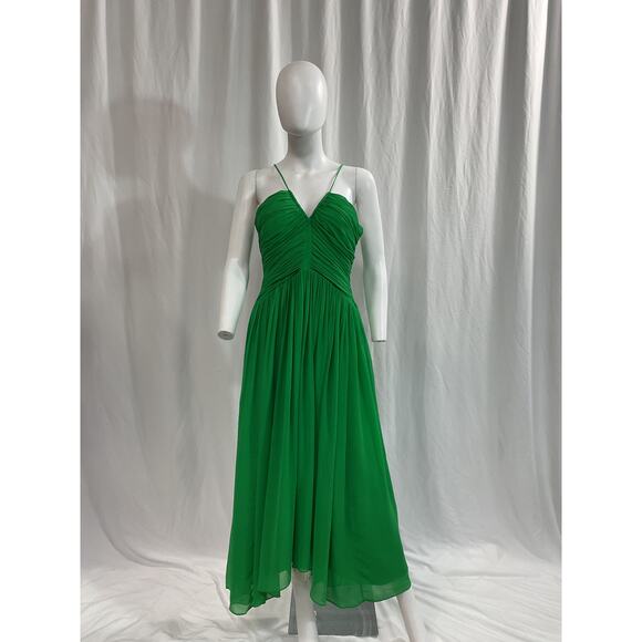 Alc Ltd 'Rumi' Green Silk Chiffon Dress Size 12 - Picture 2 of 5